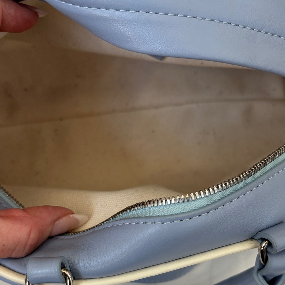 Excellent Condition Reformation Mini Claudia Bag in Light Blue - Picture 3 of 10